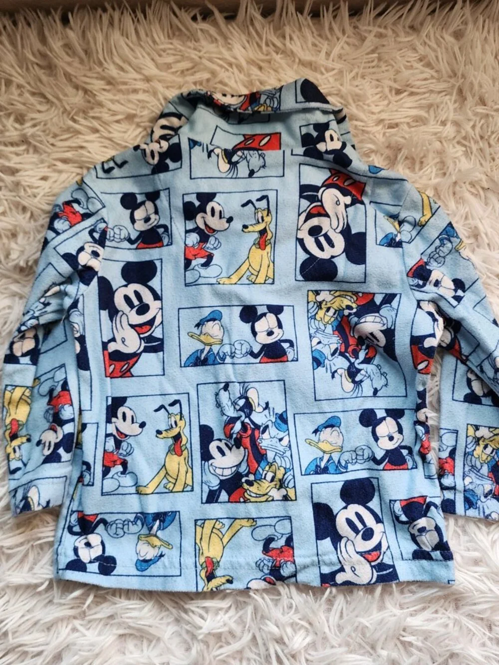 10/$10 - Mickey Mouse & Friends Flannel Pajama Top